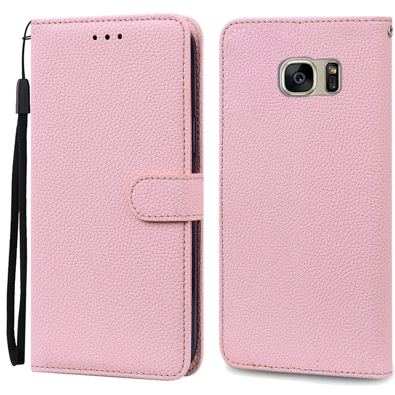 S7Edge Case For Samsung Galaxy S7 Case Leather Wallet On For Samsung S7 Edge Case Soft Flip Cover For Samsung S7 S 7 Edge Fundas