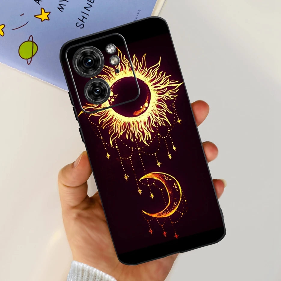 For Motorola Edge 40 Case XT2303-2 Colorful Flower Painted Back Cover 6.55'' Soft Fundas For Motorola Edge 40 Edge40 Phone Cases