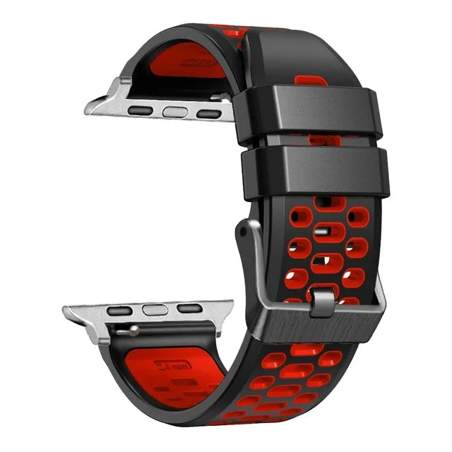 Sport Silicone Strap For Apple Watch Ultra 2 49mm Bracelet Wristband For Apple Watch Series 9 8 7 SE 6 45mm 44mm 42mm Accessory