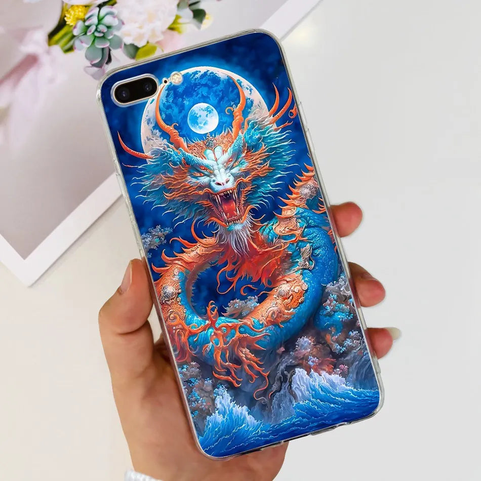 For iPhone 7 8 Plus Phone Case iPhone7 iPhone8 7Plus 8Plus SE 2020 2022 Fashion Cool Pattern Soft Silicone TPU Cases