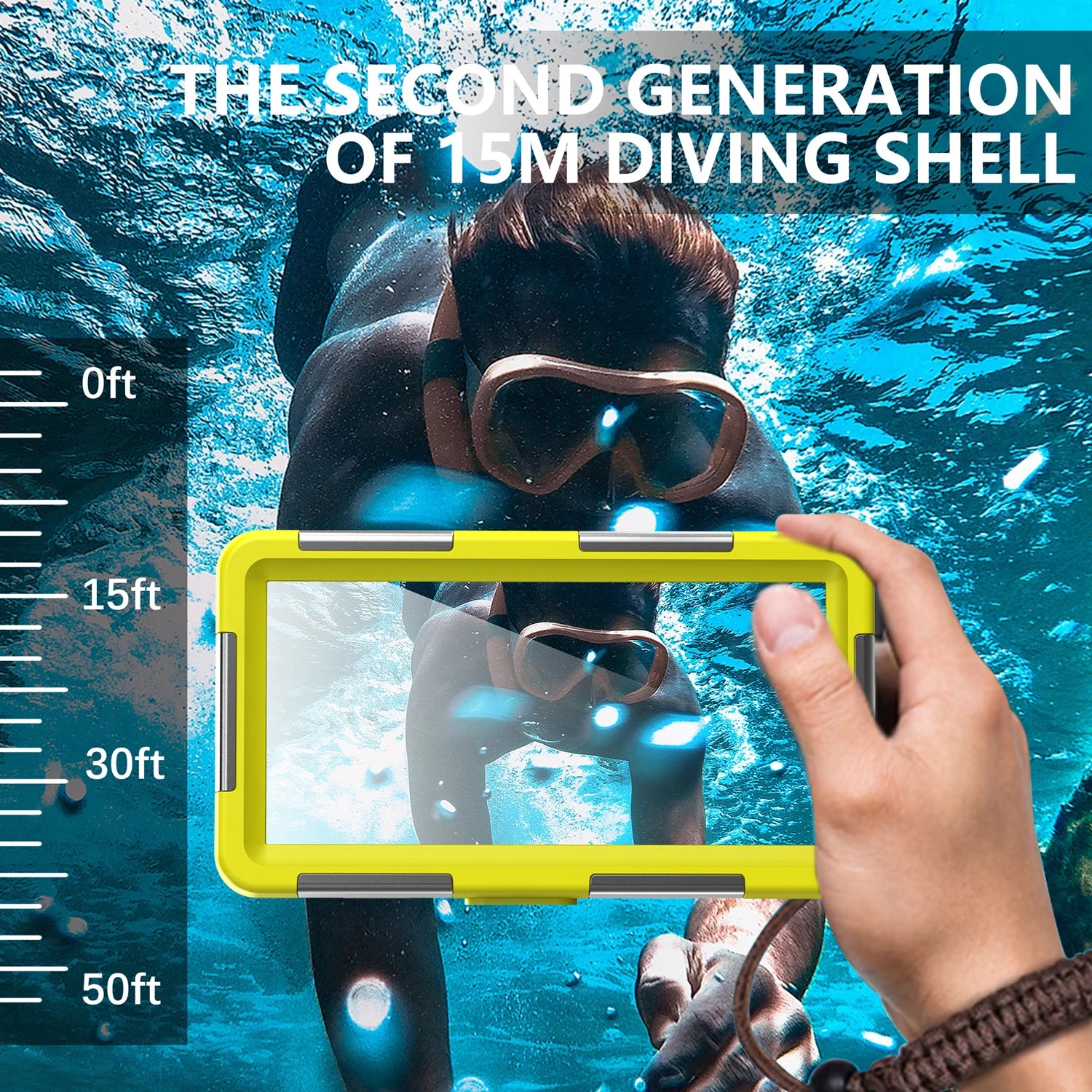 15M Professional Diving Phone Case For SamsungS26 S24 S25 S23Ultra Underwater Taking Waterproof Cases For iPhone 17 16 15Pro Max