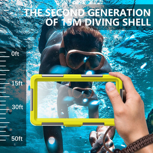 15M Professional Diving Phone Case For SamsungS26 S24 S25 S23Ultra Underwater Taking Waterproof Cases For iPhone 17 16 15Pro Max