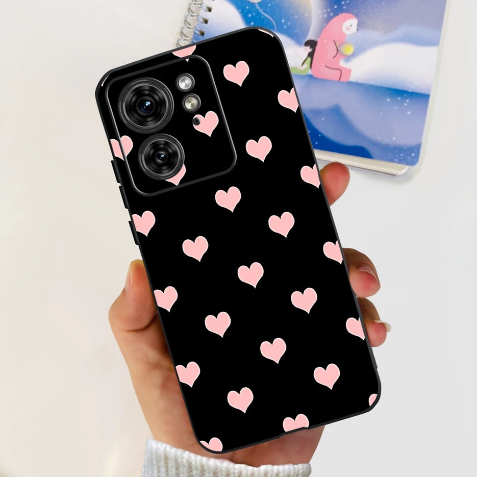 For Motorola Edge 40 Case XT2303-2 Colorful Flower Painted Back Cover 6.55'' Soft Fundas For Motorola Edge 40 Edge40 Phone Cases