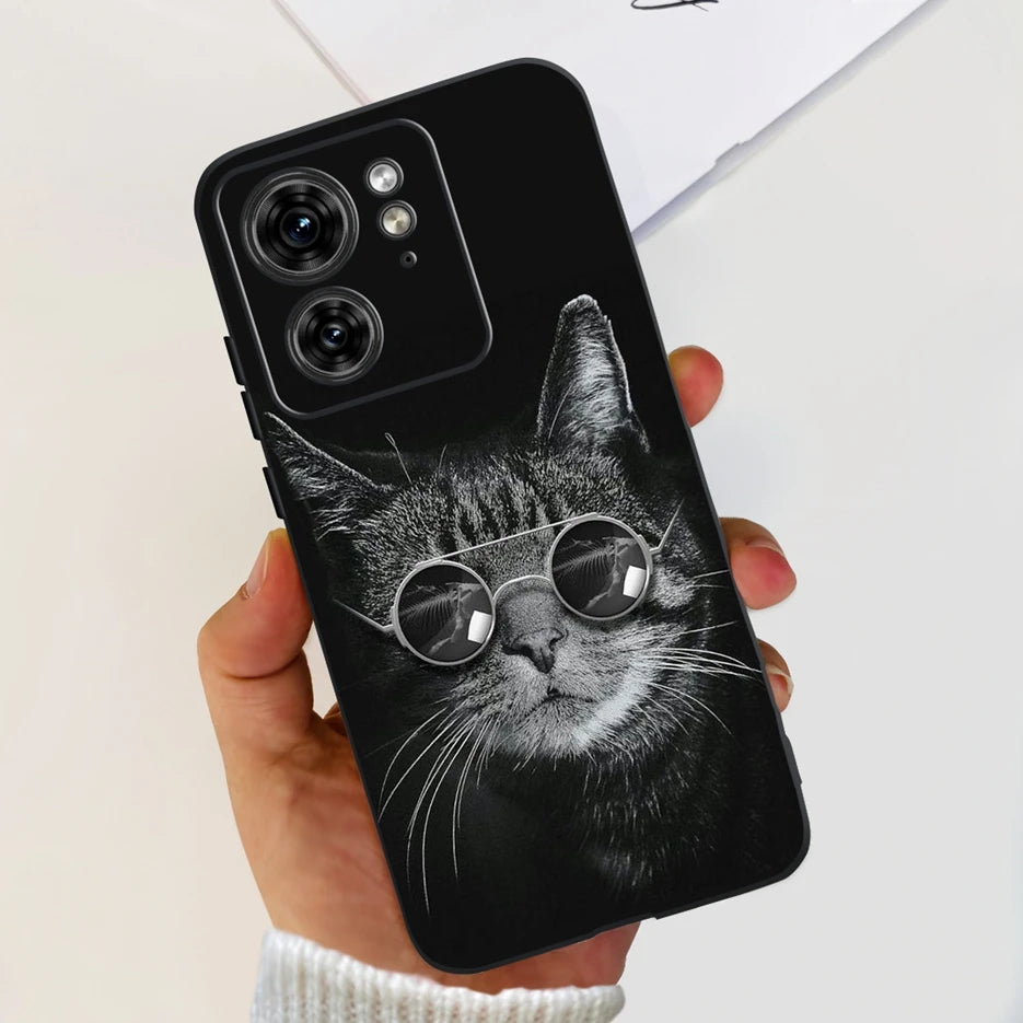 For Motorola Edge 40 Case XT2303-2 Colorful Flower Painted Back Cover 6.55'' Soft Fundas For Motorola Edge 40 Edge40 Phone Cases