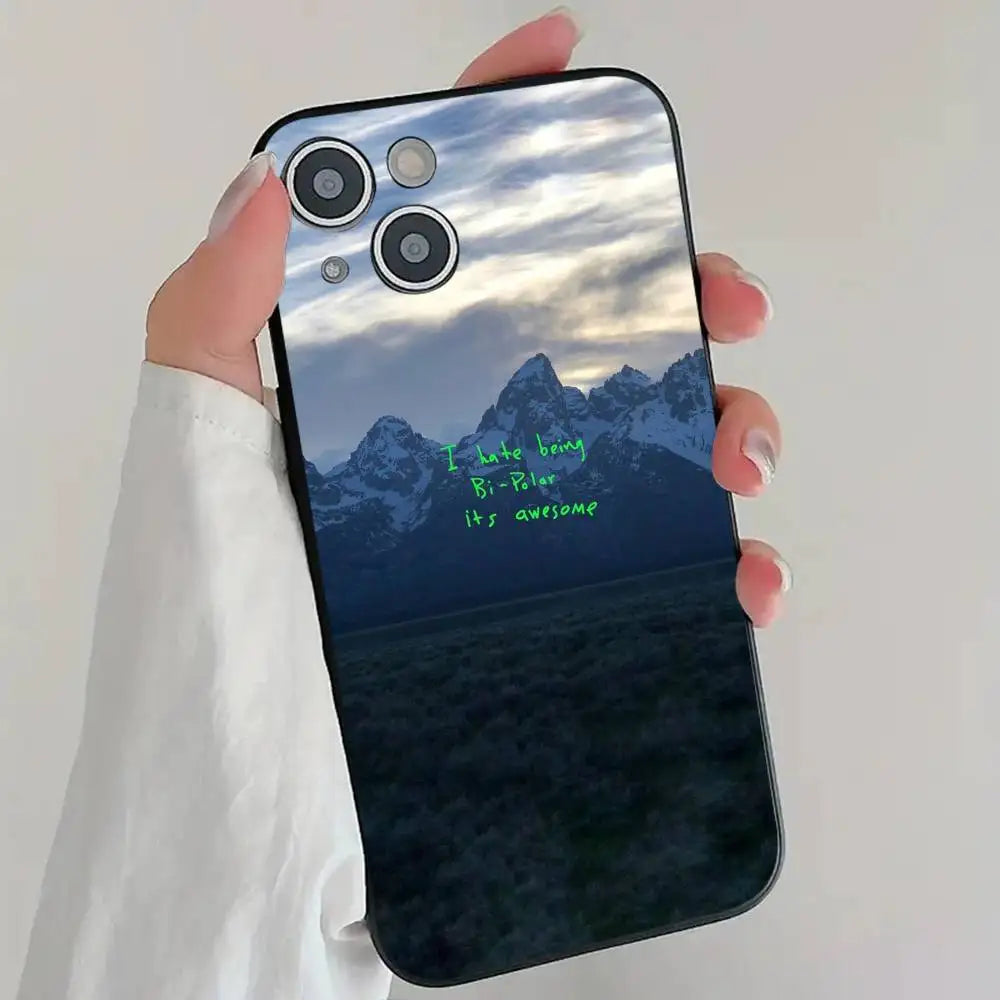 1pc Kanye West Ye Rapper Phone Case Silicone Soft For IPhone 17 Air 16 15 14 13 12 11 Plus Pro Max Plus
