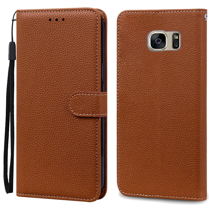 S7Edge Case For Samsung Galaxy S7 Case Leather Wallet On For Samsung S7 Edge Case Soft Flip Cover For Samsung S7 S 7 Edge Fundas