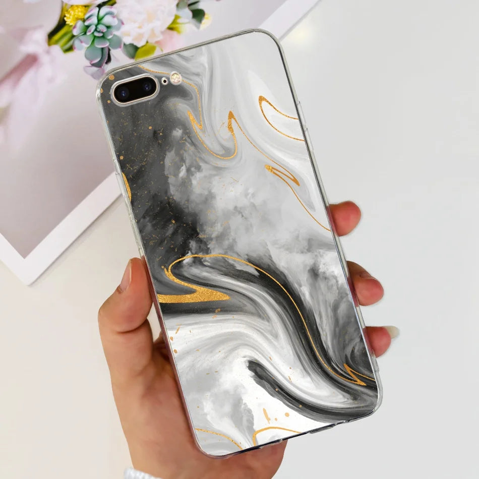 For iPhone 7 8 Plus Phone Case iPhone7 iPhone8 7Plus 8Plus SE 2020 2022 Fashion Cool Pattern Soft Silicone TPU Cases