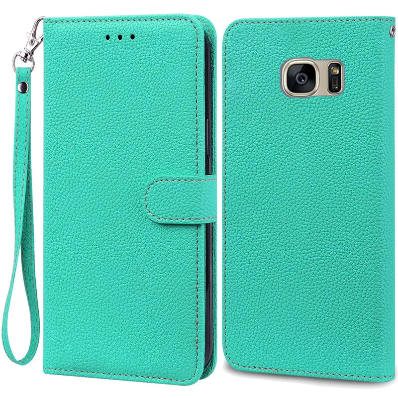 S7Edge Case For Samsung Galaxy S7 Case Leather Wallet On For Samsung S7 Edge Case Soft Flip Cover For Samsung S7 S 7 Edge Fundas