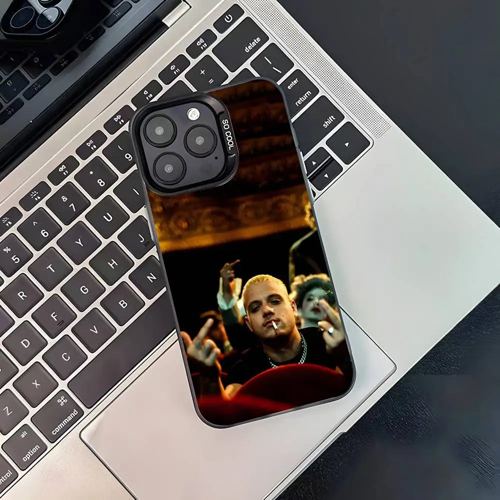 Rapper PLK Chambre 140 Phone Case For iPhone 17,16,15,14,13,12,11,Pro,XS,Max,Plus,Mini,SE4,E Black Matte Shockproof Cover