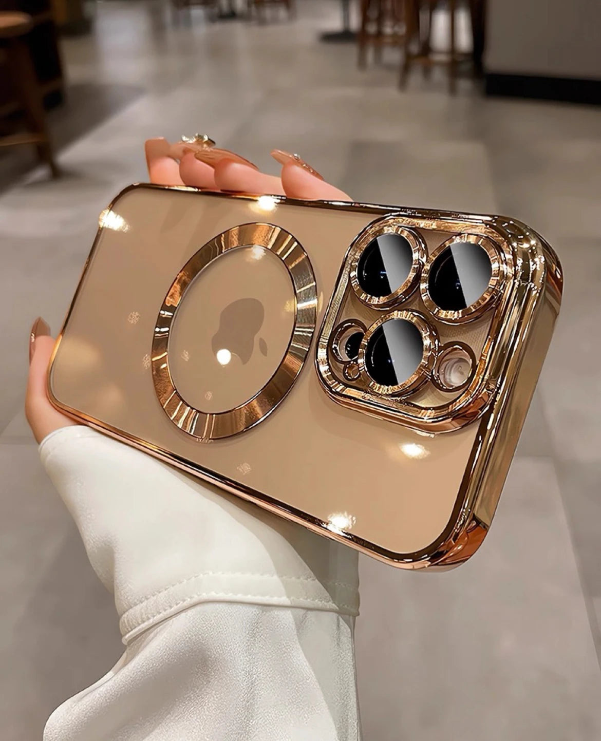 New Official Desert Gold Phone Case For iPhone 16 15 14 13 12 X 11 Pro Max Plus Clear Magsafe Magnetic Lens Protect Soft Cover