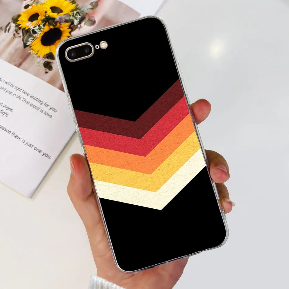 For iPhone 7 8 Plus Phone Case iPhone7 iPhone8 7Plus 8Plus SE 2020 2022 Fashion Cool Pattern Soft Silicone TPU Cases
