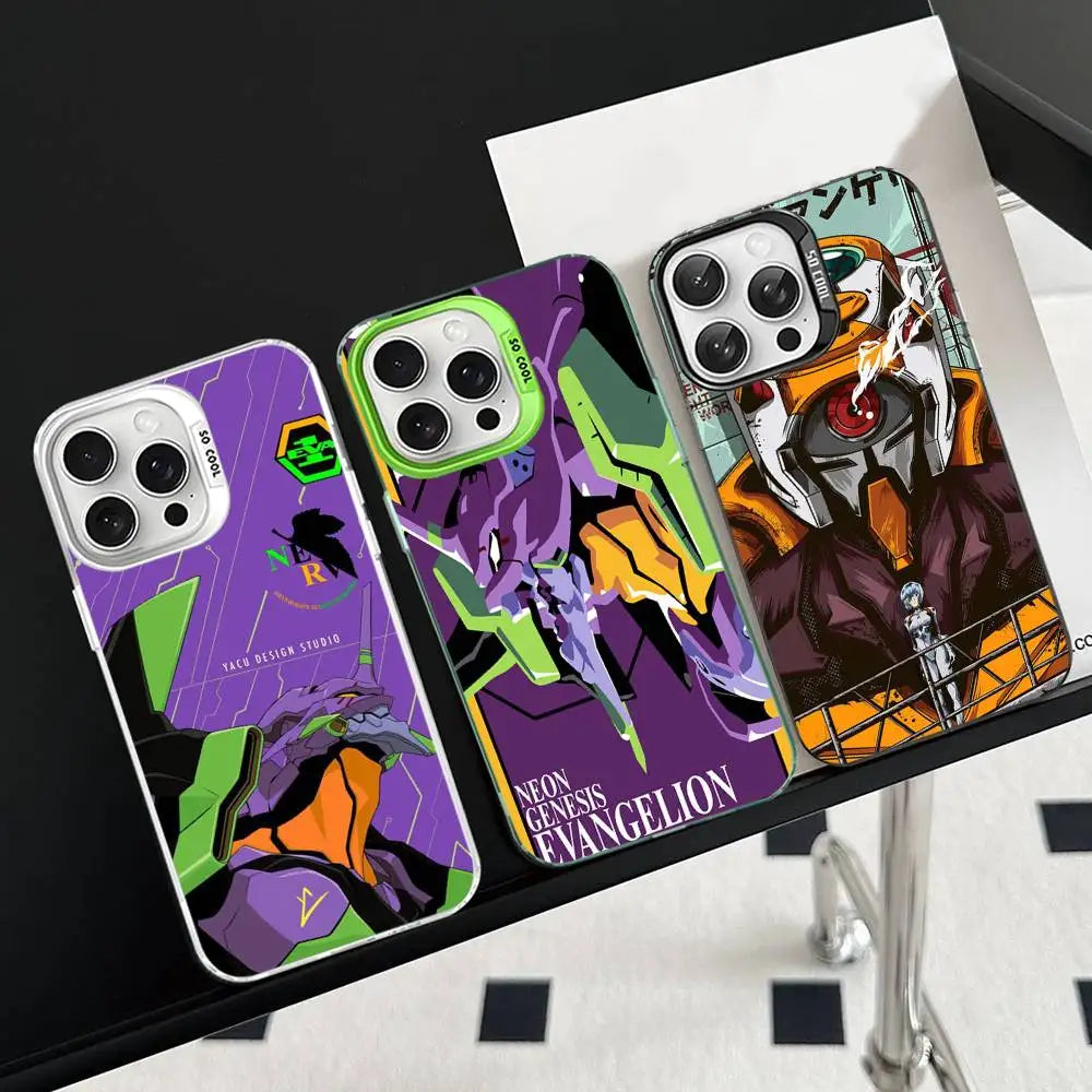 Anime Classic E-Evangelion Phone Cases For iPhone 17 16 15 14 13 12 11 Plus Pro Max Pro Color Matte Cover