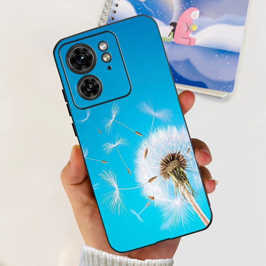 For Motorola Edge 40 Case XT2303-2 Colorful Flower Painted Back Cover 6.55'' Soft Fundas For Motorola Edge 40 Edge40 Phone Cases