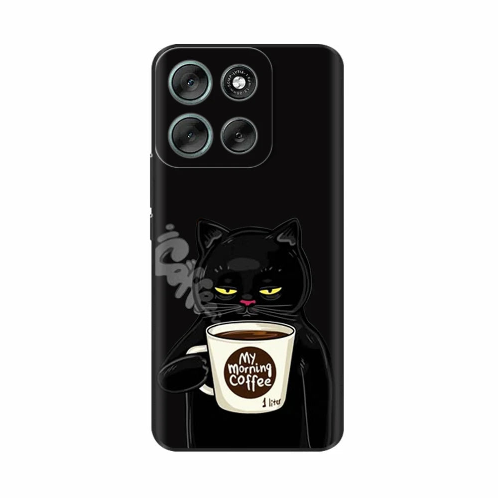 Phone Case For Motorola Moto G86 Case Soft Black Silicone Shockproof Back Cover For Moto G86 XT2527-2 G 86 Cases Covers Fundas