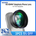 NEEWER HD 85MM Telephoto Phone Lens for 17mm Backplate 2.5X Magnification For SmallRig NEEWER iPhone Samsung Phone Cage Case