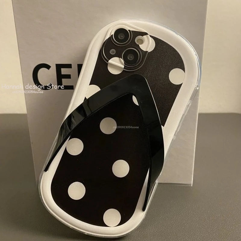 Suitable For iPhone 15 Phone Case 3D Herringbone Slippers 14 Pro Max XSMAX Silicone 11 Anti Drop 12 13 Protective Case