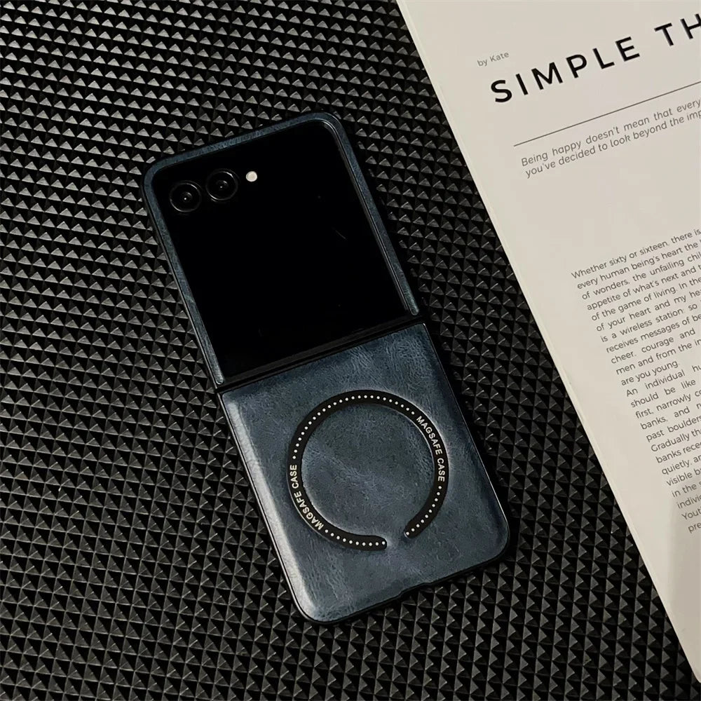 Magnetic Retro Leather Phone Case for Motorola Razr 60 50 40 Ultra Moto Razr 60 50 40 Shockproof Case Protective