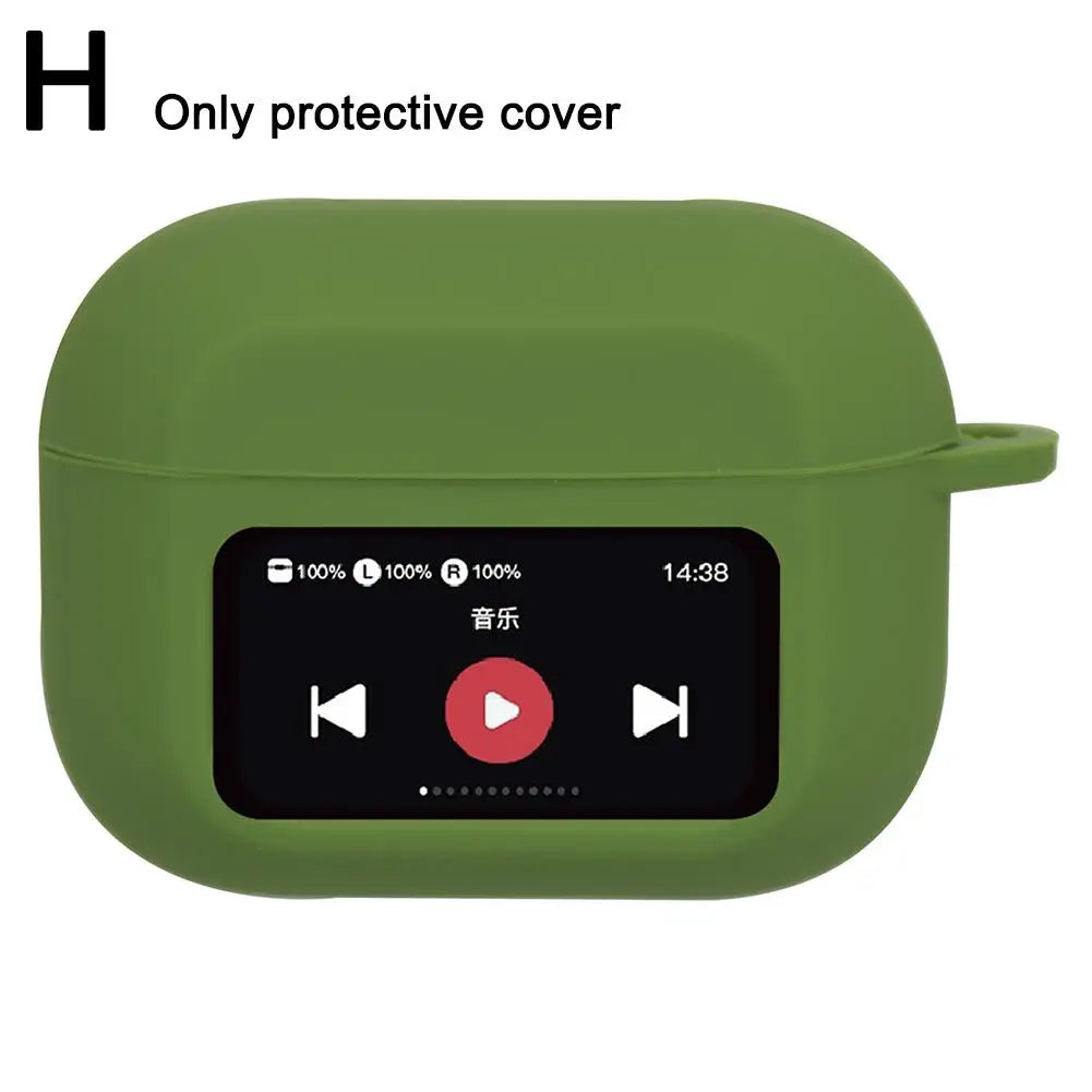 For AirPods A9pro Music Player Pattern Wireless Bluetooth Earphones Silicone Protective Case Thin Edition