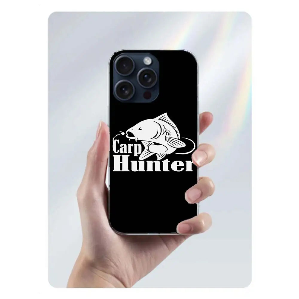 Carp Fishing Capa Phone Case For Iphone 17 Air 16 Pro Max 15 12 Pro 14 Plus 17E 16E 11 13 Mini Cover Cases Fundas Cell Clear TPU