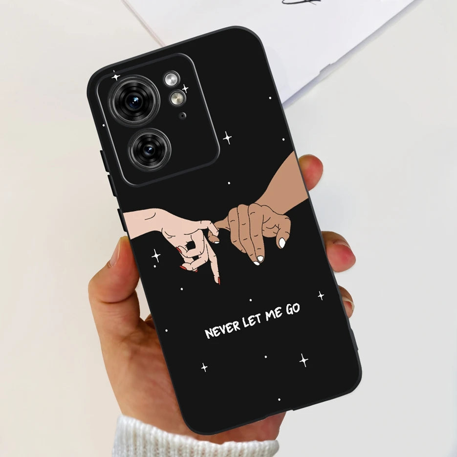 For Motorola Edge 40 Case XT2303-2 Colorful Flower Painted Back Cover 6.55'' Soft Fundas For Motorola Edge 40 Edge40 Phone Cases