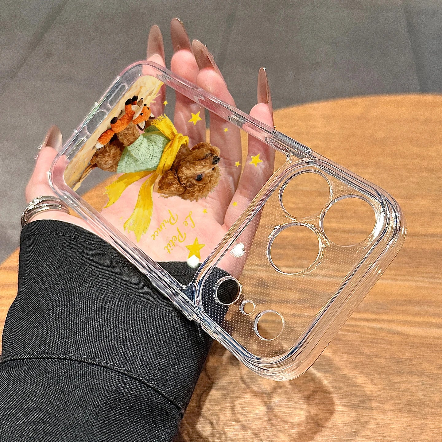 Cute Dog Cases For iPhone 17 16 15 14 13 12 11 Pro Max Clear Funda Shockproof Transparent Soft Cover For Phone 17 16 XS X Case