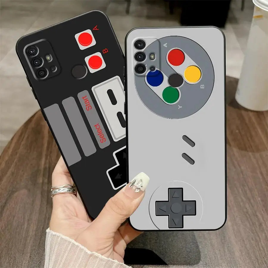 Retro Games Case for Motorola Moto G53 G30 G22 Edge40 G51 G73 G52 G50 G32 G60s Edge 20 Pro 30 Lite G71 Phone Cover