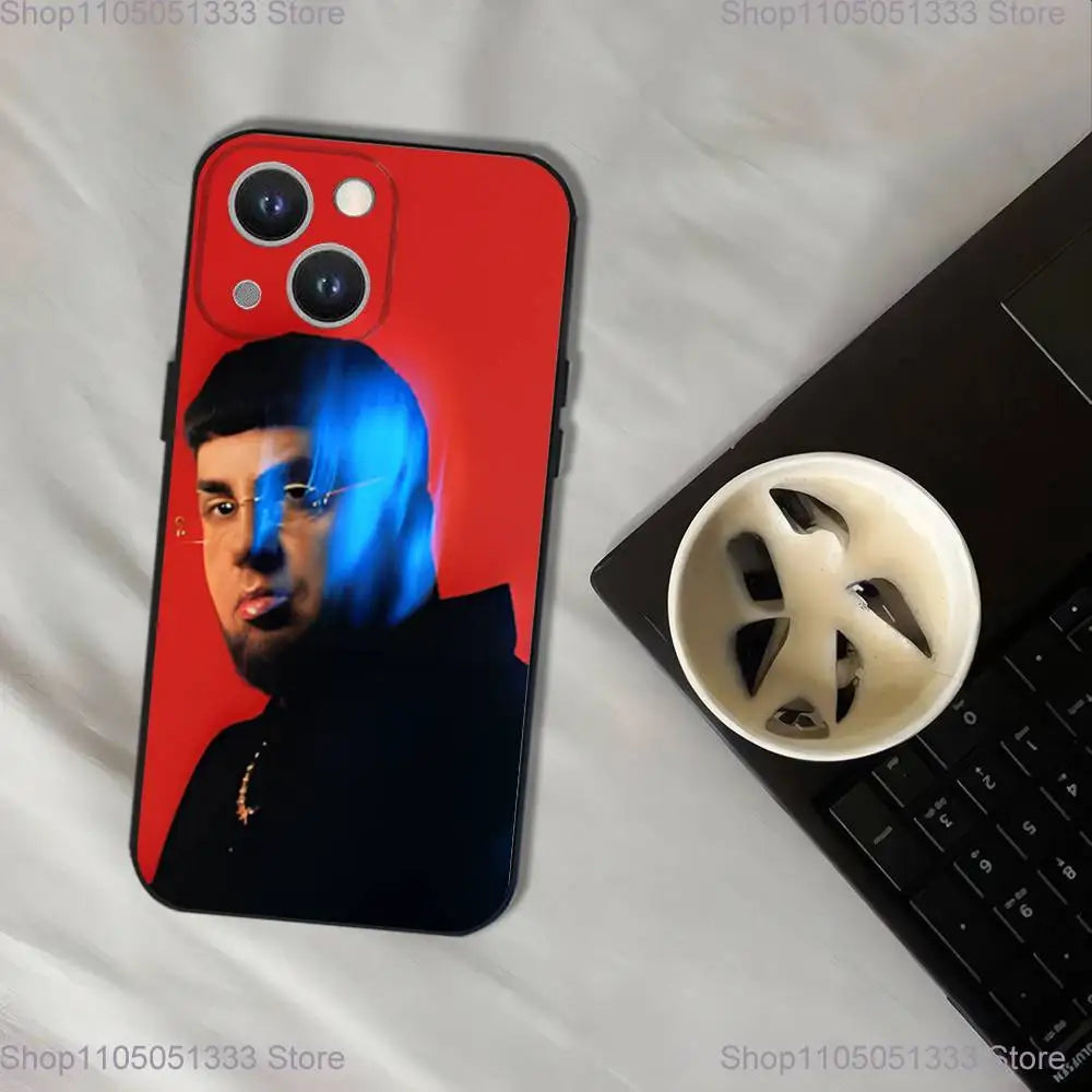 Rapper Maka Aura 2025 Tour Phone Case For iPhone 17,16,15,14,13,12,11,Pro,XS,Max,XR,Plus,E,SE4,Mini Black Soft Cover