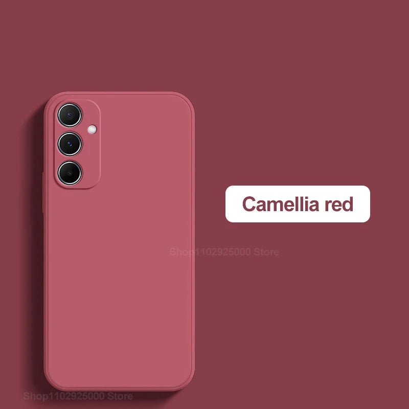 For Samsung A55 A15 A54 Case Soft Liquid Silicone Phone Cases For Samsung Galaxy A55 A15 A54 5G Shockproof Cover For Samsung A55