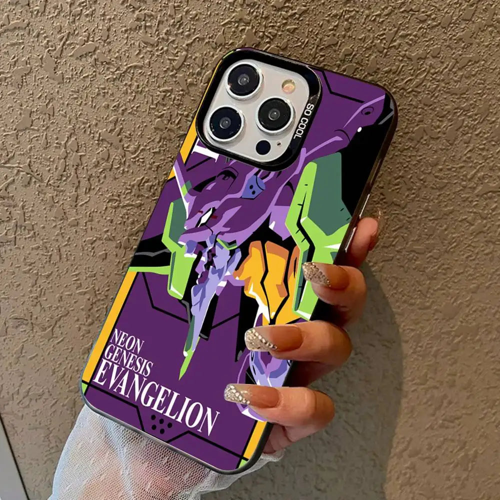 Anime Classic E-Evangelion Phone Cases For iPhone 17 16 15 14 13 12 11 Plus Pro Max Pro Color Matte Cover