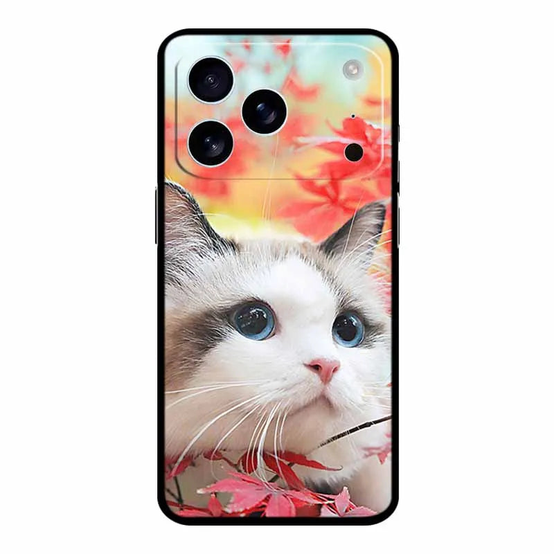 Phone Case For iphone 17 Pro Max Back Cover Case 17Pro Funda Black Silicone Soft Coque For iphone 17 Pro Cases 17Pro Max Shell