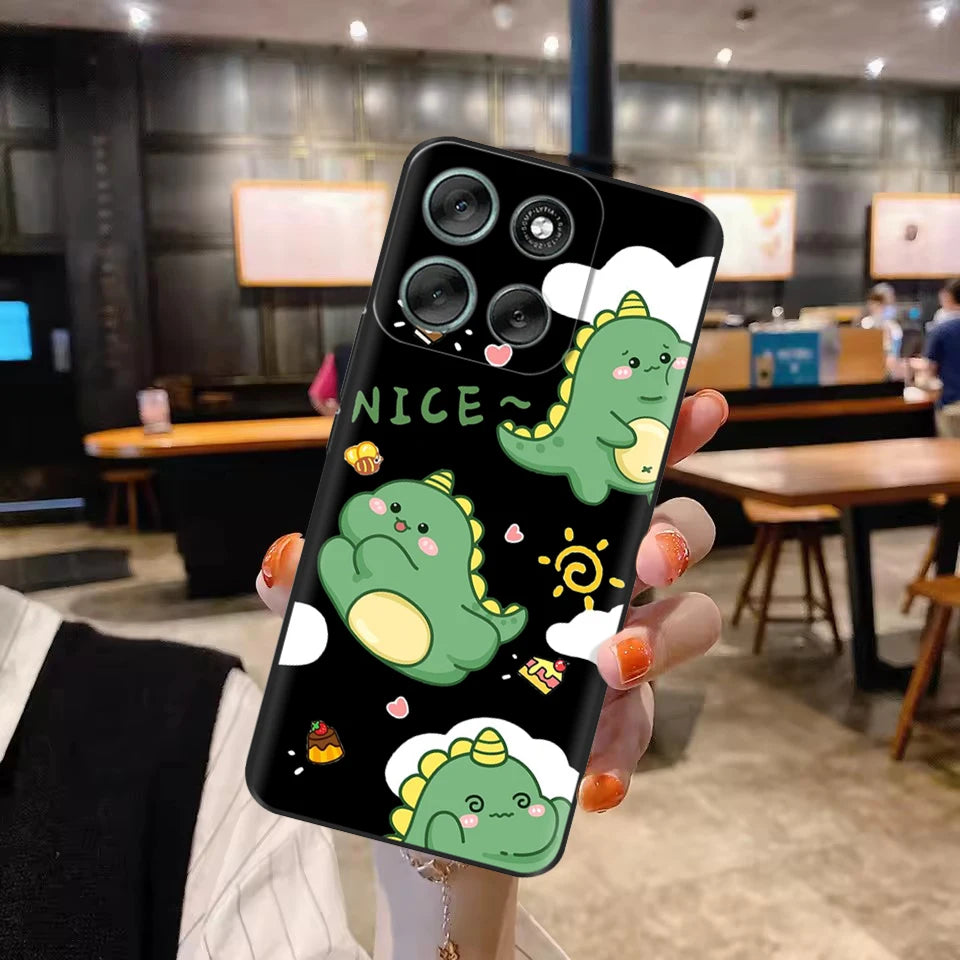 Phone Case For Motorola Moto G86 Case Soft Black Silicone Shockproof Back Cover For Moto G86 XT2527-2 G 86 Cases Covers Fundas