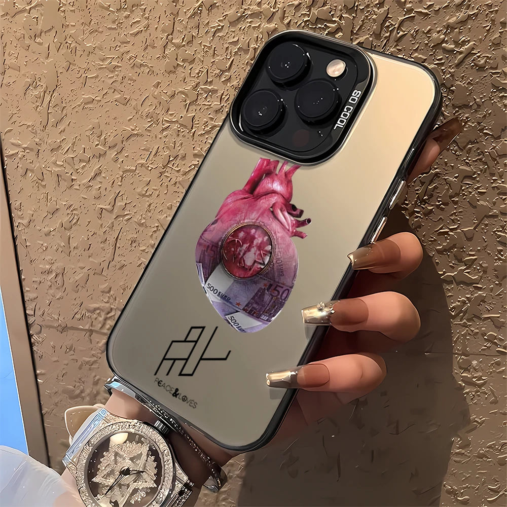 Rapper P-PNL Deux freres Laser Phone Case for iPhone 12 11 13 14 15 16 Max Pro Plus IMD Shockproof Silicone Coque