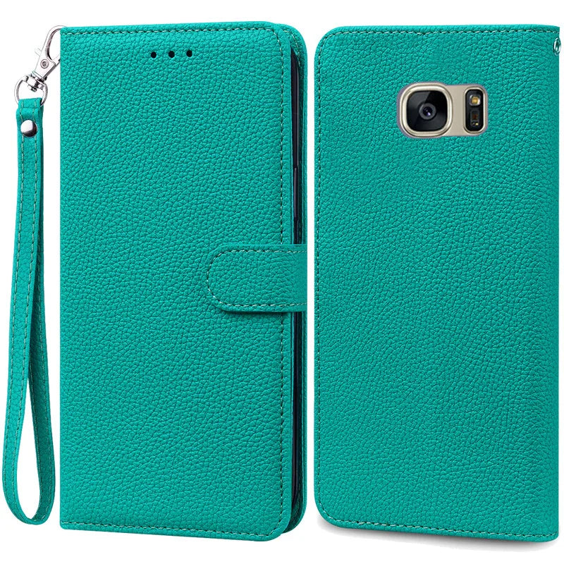 S7Edge Case For Samsung Galaxy S7 Case Leather Wallet On For Samsung S7 Edge Case Soft Flip Cover For Samsung S7 S 7 Edge Fundas