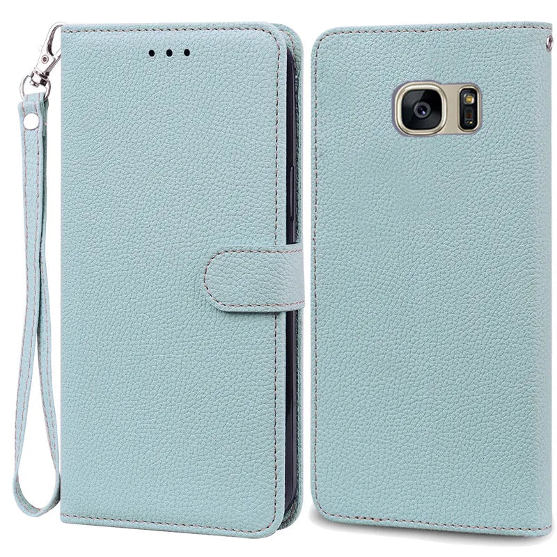 S7Edge Case For Samsung Galaxy S7 Case Leather Wallet On For Samsung S7 Edge Case Soft Flip Cover For Samsung S7 S 7 Edge Fundas