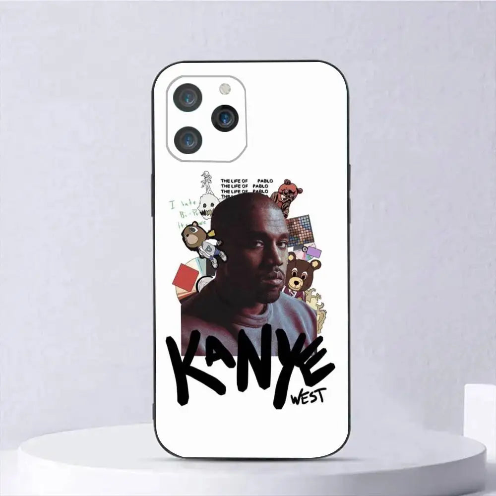 1pc Kanye West Ye Rapper Phone Case Silicone Soft For IPhone 17 Air 16 15 14 13 12 11 Plus Pro Max Plus