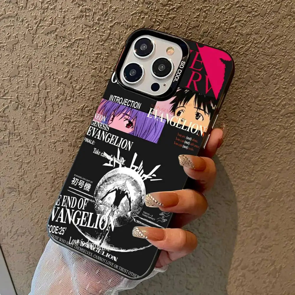 Anime Classic E-Evangelion Phone Cases For iPhone 17 16 15 14 13 12 11 Plus Pro Max Pro Color Matte Cover