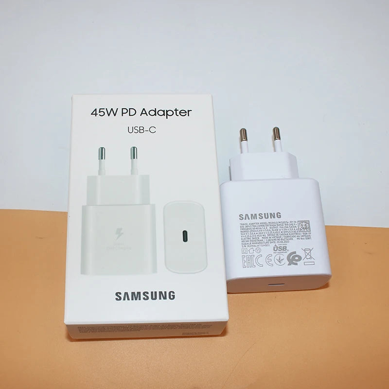 EP-TA845 For Samsung Note 20 S24 S23 Ultrra 45W PD PPS Super Fast Charger EU Power Adapter for Galaxy S21 S20 FE A73 A53 A52 A55