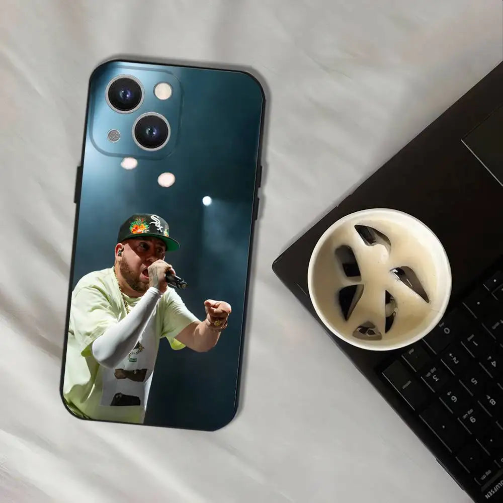 Rapper Maka Aura 2025 Tour Phone Case For iPhone 17,16,15,14,13,12,11,Pro,XS,Max,XR,Plus,E,SE4,Mini Black Soft Cover