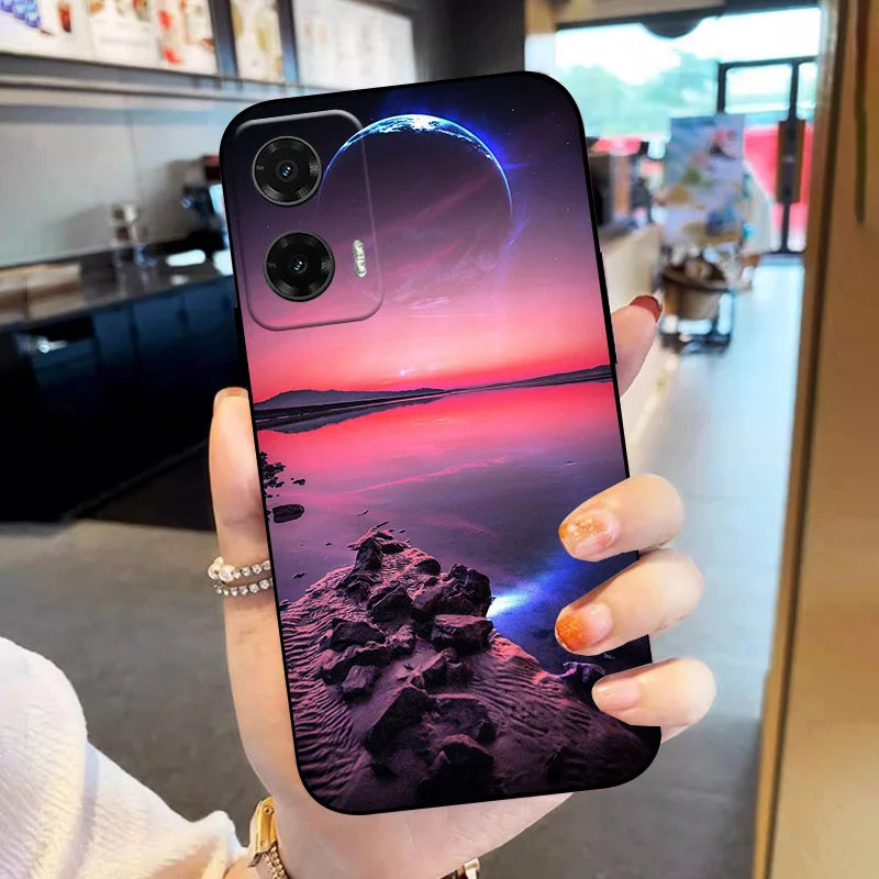 For Motorola Moto G35 G55 G75 5G Case Luxury TPU Soft Silicone Back Cover Phone Cases for Moto G32 G 35 55 75 Shockproof Fundas