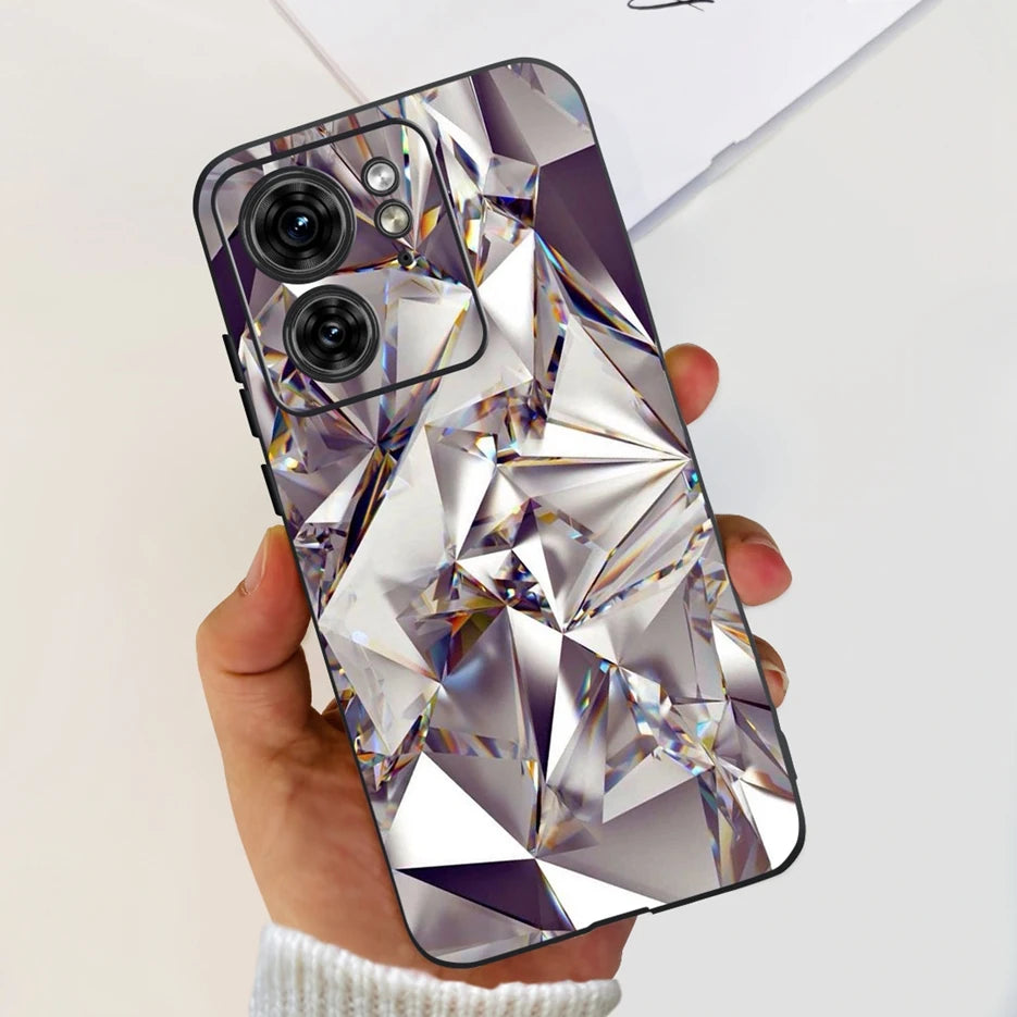 For Motorola Edge 40 Case XT2303-2 Colorful Flower Painted Back Cover 6.55'' Soft Fundas For Motorola Edge 40 Edge40 Phone Cases