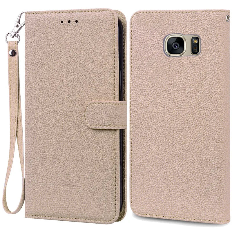 S7Edge Case For Samsung Galaxy S7 Case Leather Wallet On For Samsung S7 Edge Case Soft Flip Cover For Samsung S7 S 7 Edge Fundas