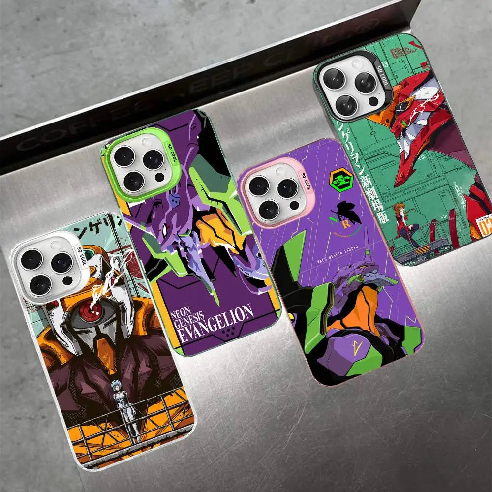 Anime Classic E-Evangelion Phone Cases For iPhone 17 16 15 14 13 12 11 Plus Pro Max Pro Color Matte Cover