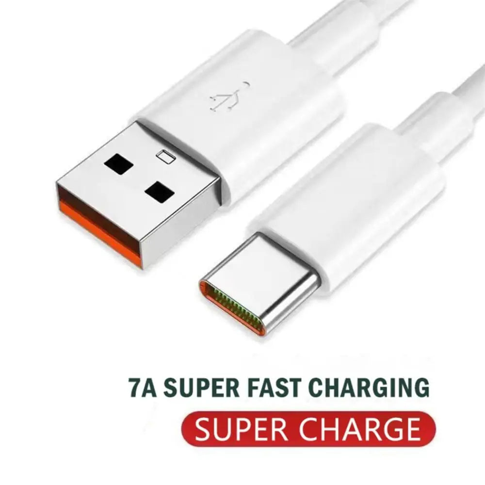 Power Bank 1PC Type C USB Mobile Phone Digital Cables Data Cable Sync Wire USB Type C Cable 7A Fast Charger Cable Data Cord