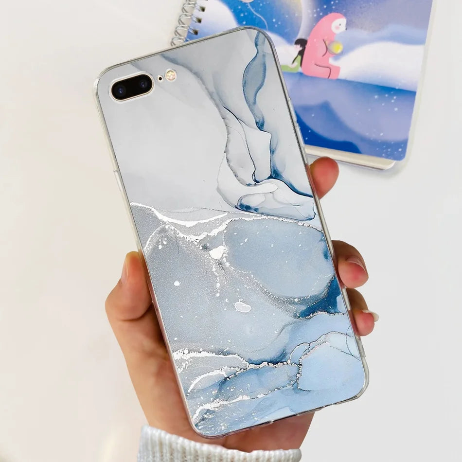 For iPhone 7 8 Plus Phone Case iPhone7 iPhone8 7Plus 8Plus SE 2020 2022 Fashion Cool Pattern Soft Silicone TPU Cases