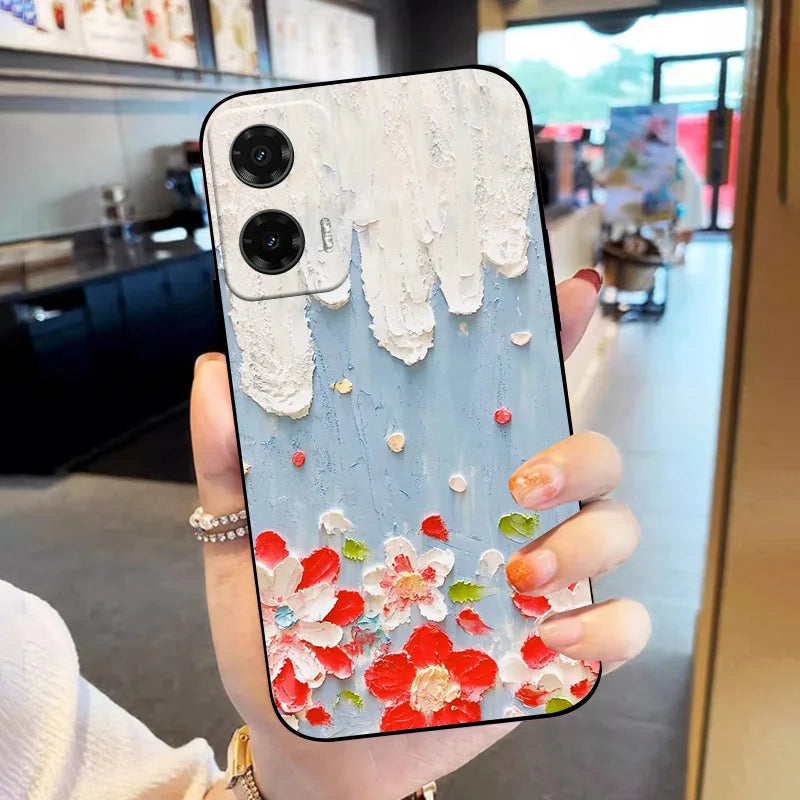 For Motorola Moto G35 G55 G75 5G Case Luxury TPU Soft Silicone Back Cover Phone Cases for Moto G32 G 35 55 75 Shockproof Fundas