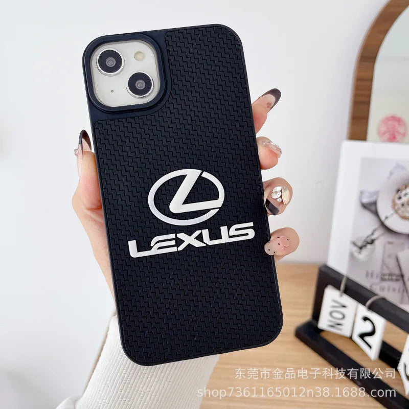 3D Stereo Silicone For Lexus Phone Case For IPhone 17 Pro Max 16 14 15 12 13 11 Pro Mini Plus Anti-drop Phone Protection Shell