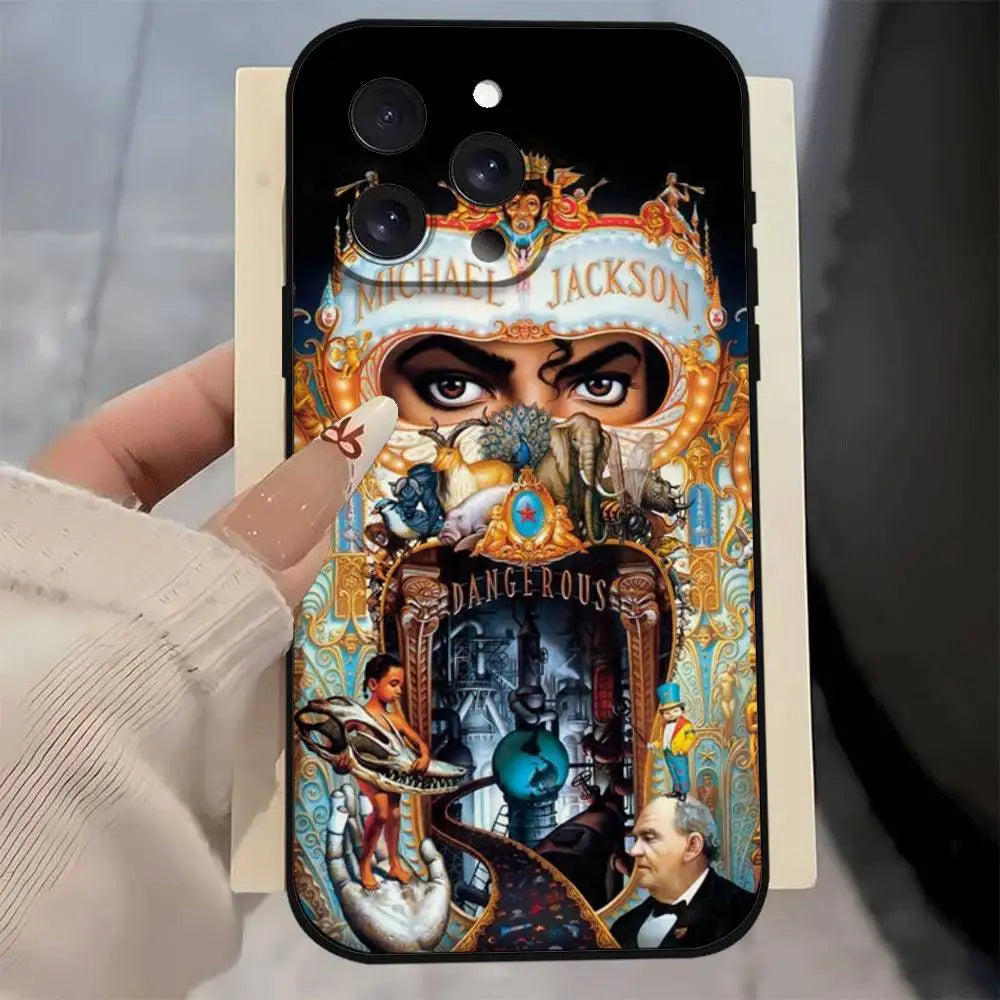American Singer M-Michael Jackson Phone Case For IPhone 17 16 15 14 13 12 11 PRO MAX PLUS Mini TPU Soft To Skin-friendly Case