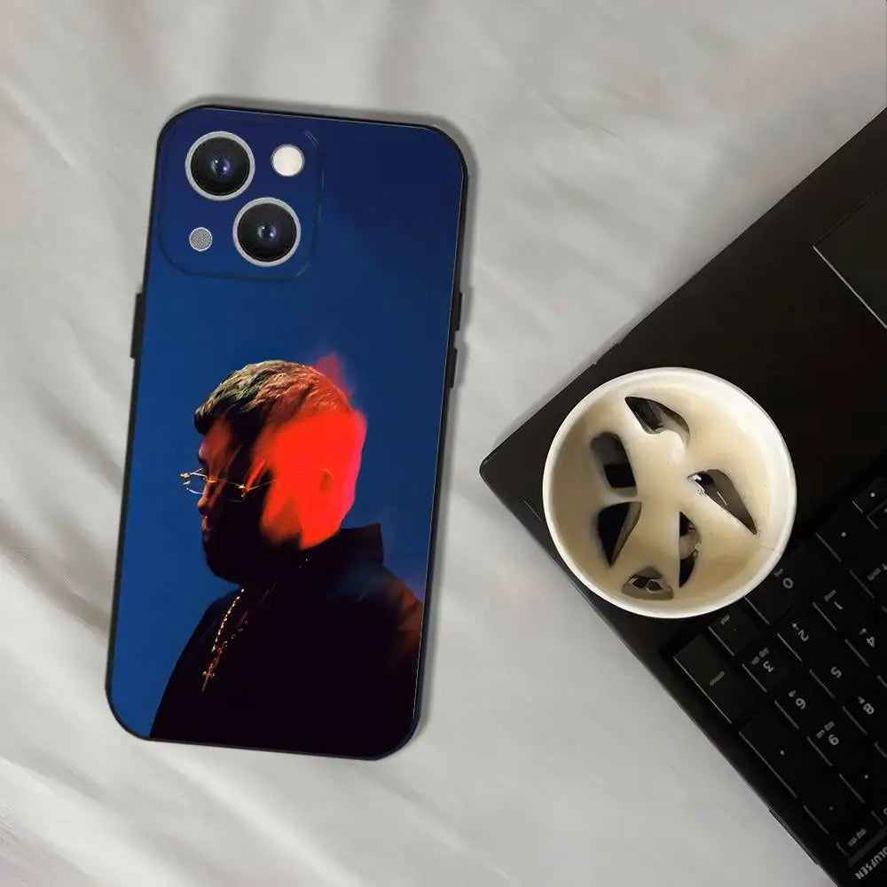 Rapper Maka Aura 2025 Tour Phone Case For iPhone 17,16,15,14,13,12,11,Pro,XS,Max,XR,Plus,E,SE4,Mini Black Soft Cover