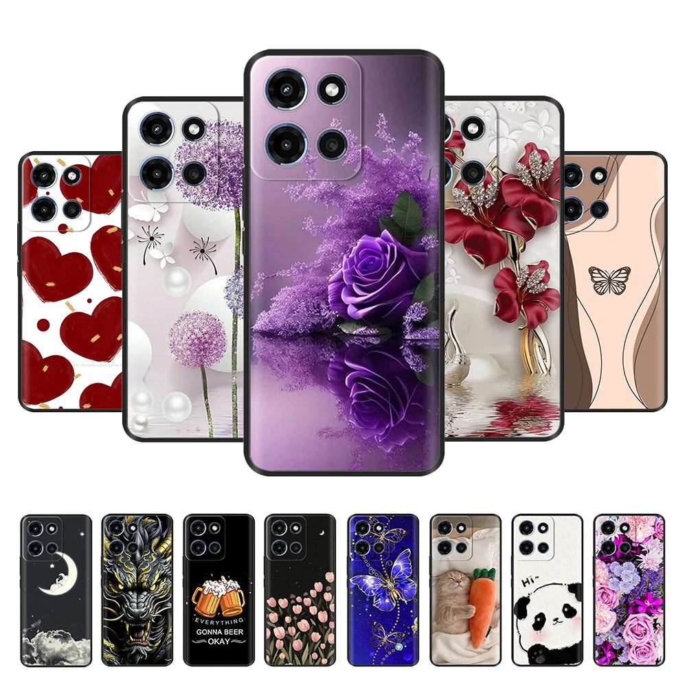 For Motorola Moto G (2025) Case Cute Cartoon Phone Case Soft Liquid Silicone Back Cover For Moto G 2025 5G Silicon Cases Coque