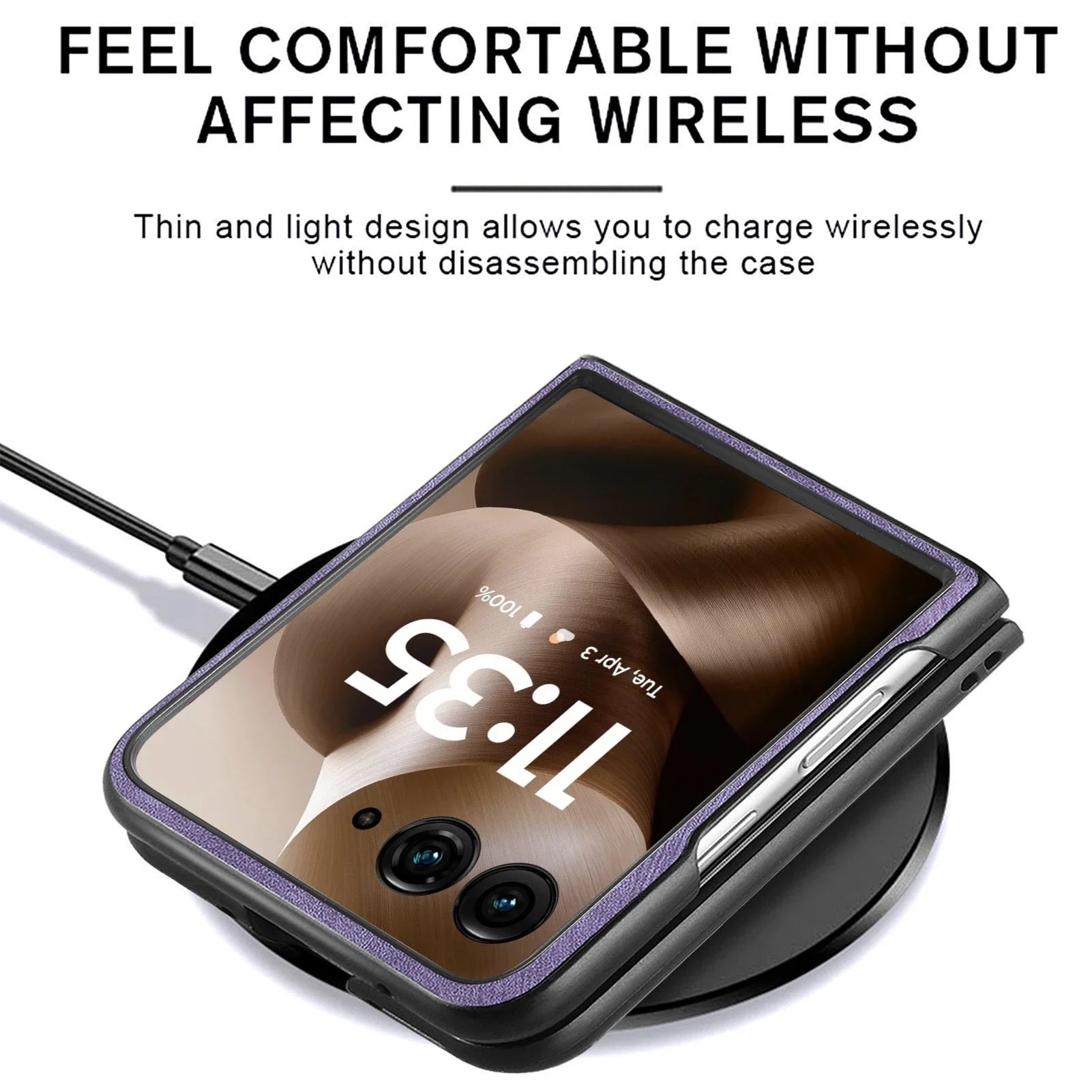 Motorola Razr 60 50 40 Ultra Retro Leather Phone Case - Shockproof Fall Prevention Cover for Moto Razr 60 50 40 Models